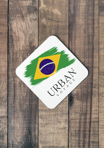 Brazilian Flag Coaster