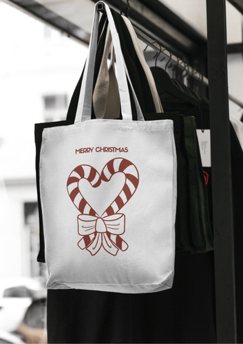 Candy Cane Tote Bag