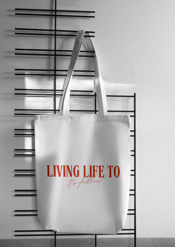 Living Life Tote Bag