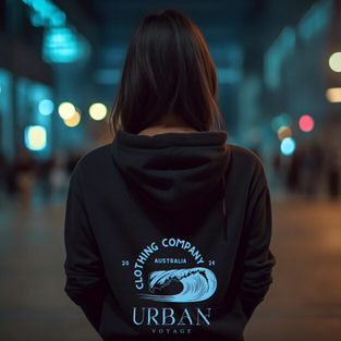 Coloured Baby Blue Hoodie