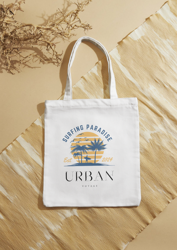 Surfing Paradise Tote Bag